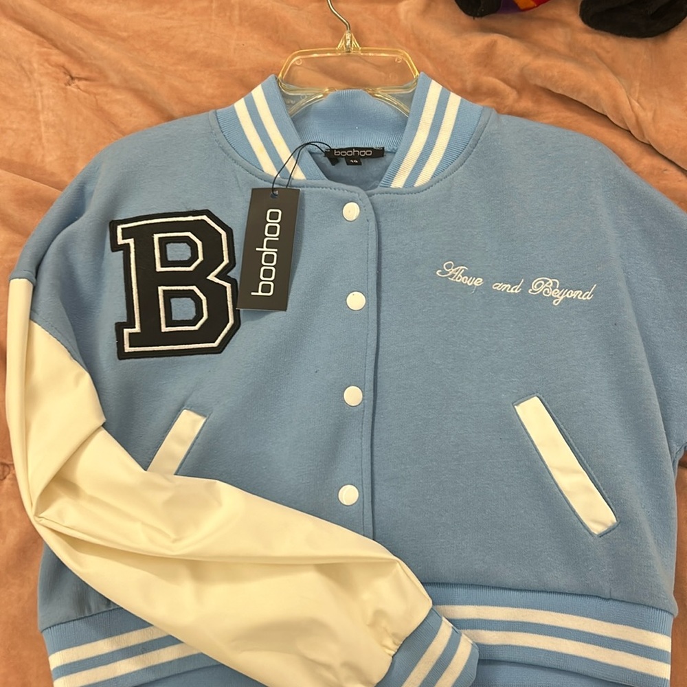 patched varsity jacket cropped